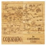 Custom Colorado Puzzle Coaster Set - 1