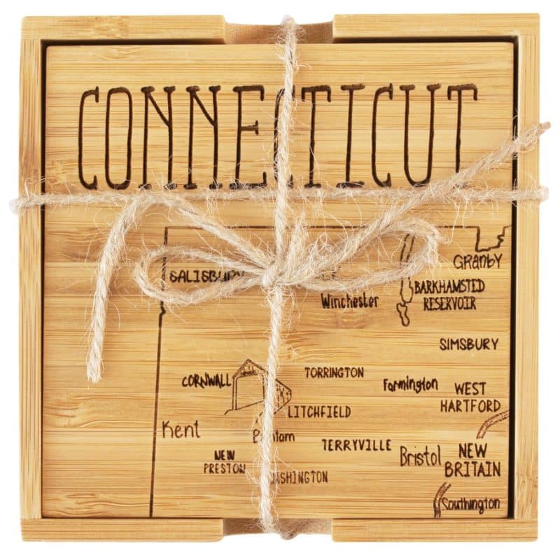 Custom Connecticut Puzzle Coaster Set - 2