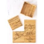 Custom Connecticut Puzzle Coaster Set - 4