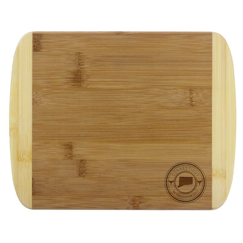 Custom Connecticut State Stamp 2-Tone 11" Cutting Board