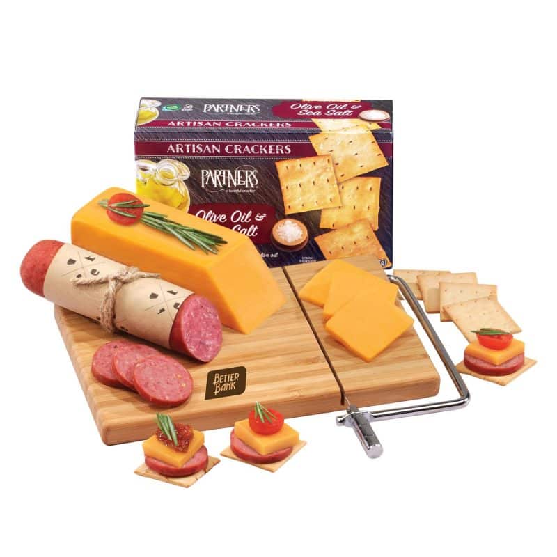 Custom Entertainer's Assortment Snack Board w/Slicer