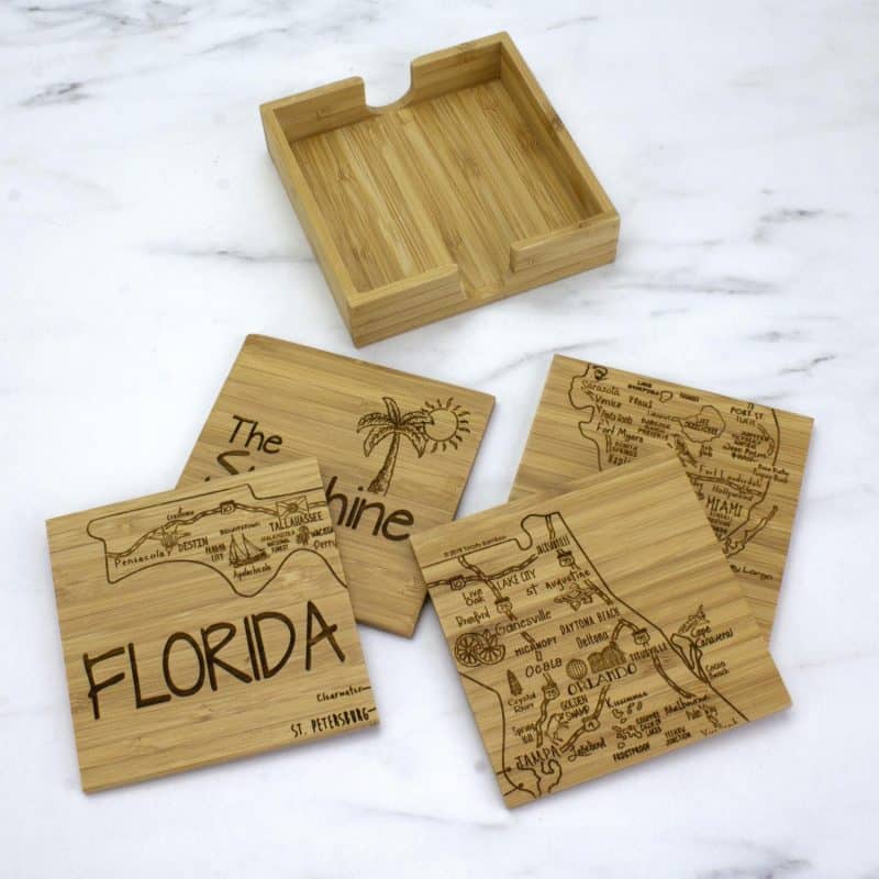 Custom Florida Puzzle Coaster Set - 1