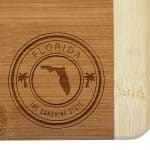 Custom Florida State Stamp 2-Tone Bar Board - 1