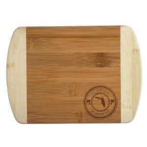 Custom Florida State Stamp 2-Tone Bar Board