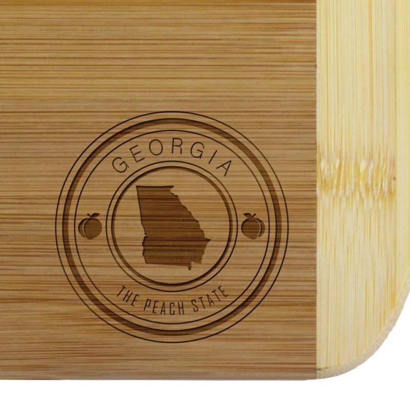 Custom Georgia State Stamp 2-Tone 11" Cutting Board - 1