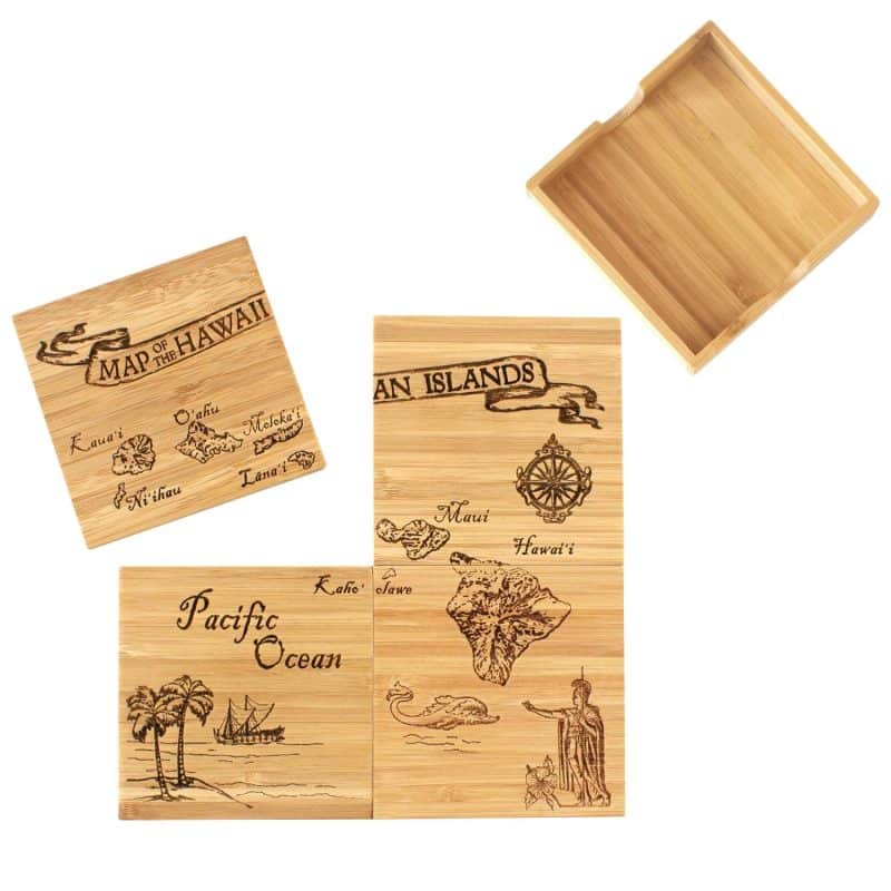 Custom Hawaii Puzzle Coaster Set - 5