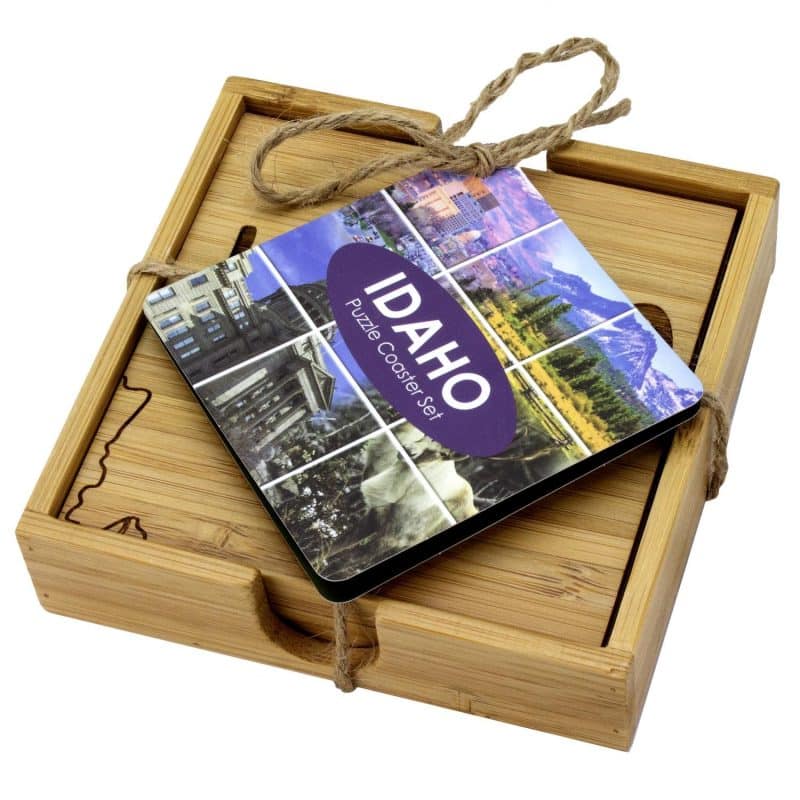 Custom Idaho Puzzle Coaster Set - 7