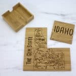 Custom Idaho Puzzle Coaster Set - 8