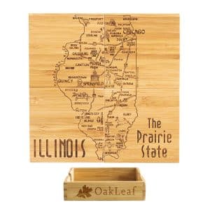 Custom Illinois Puzzle Coaster Set