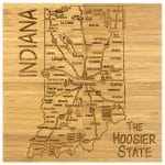 Custom Indiana Puzzle Coaster Set - 2
