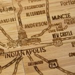Custom Indiana Puzzle Coaster Set - 4