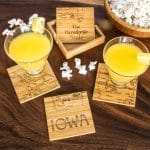 Custom Iowa Puzzle Coaster Set - 1