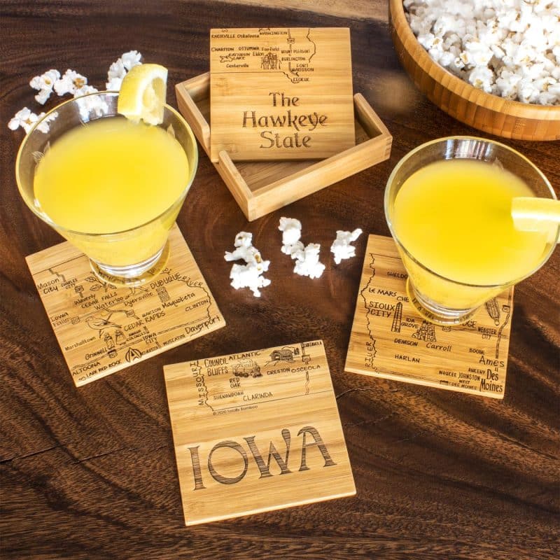 Custom Iowa Puzzle Coaster Set - 1