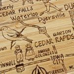 Custom Iowa Puzzle Coaster Set - 3