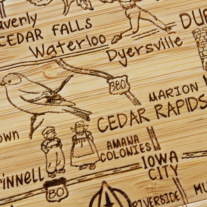 Custom Iowa Puzzle Coaster Set - 3