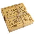 Custom Kansas Puzzle Coaster Set - 2