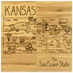 Custom Kansas Puzzle Coaster Set - 3