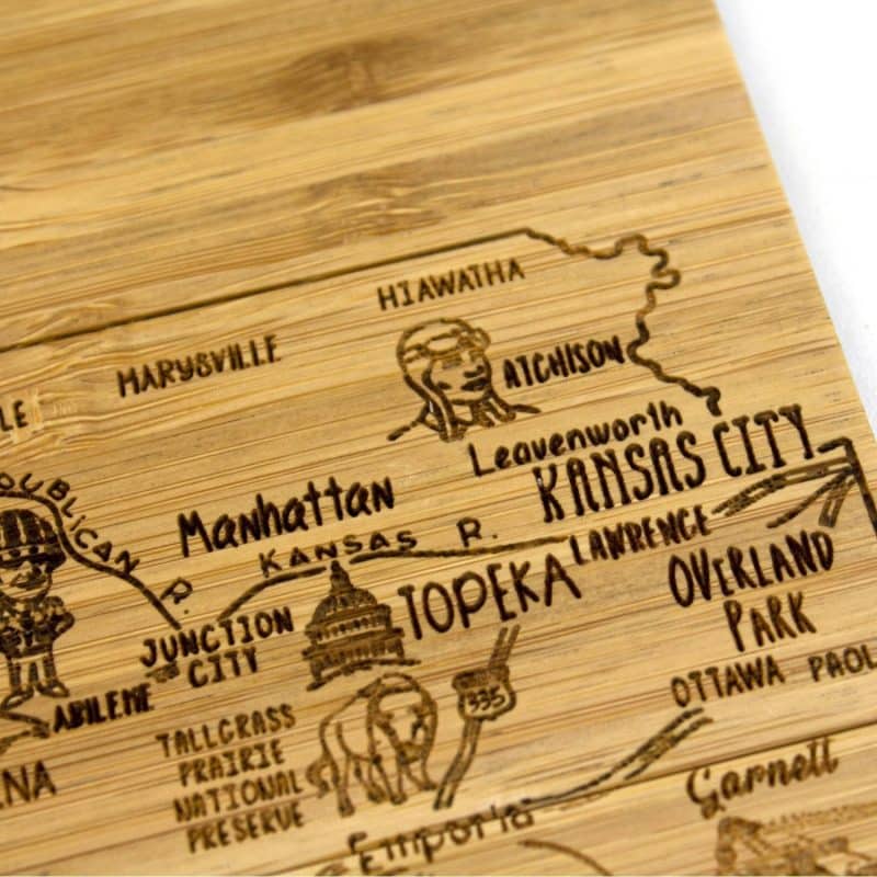 Custom Kansas Puzzle Coaster Set - 4