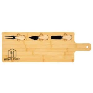 Custom Long Charcuterie Board w/ Utensils