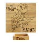 Custom Maine Puzzle Coaster Set