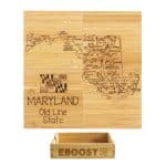 Custom Maryland Puzzle Coaster Set