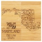 Custom Maryland Puzzle Coaster Set - 3