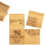 Custom Maryland Puzzle Coaster Set - 5