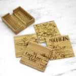 Custom Michigan Puzzle Coaster Set - 3