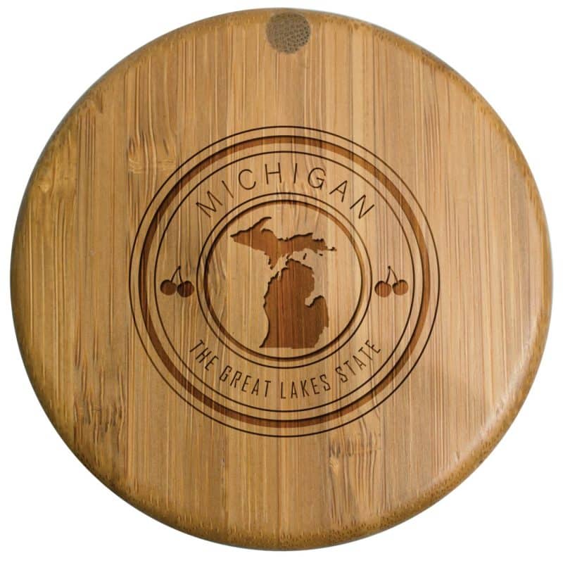 Custom Michigan State Stamp Salt Box - 1