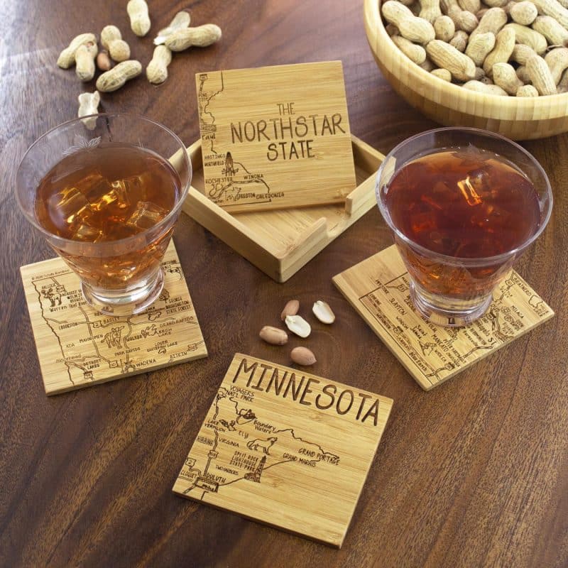 Custom Minnesota Puzzle Coaster Set - 1