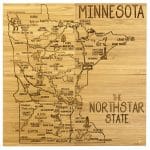 Custom Minnesota Puzzle Coaster Set - 2