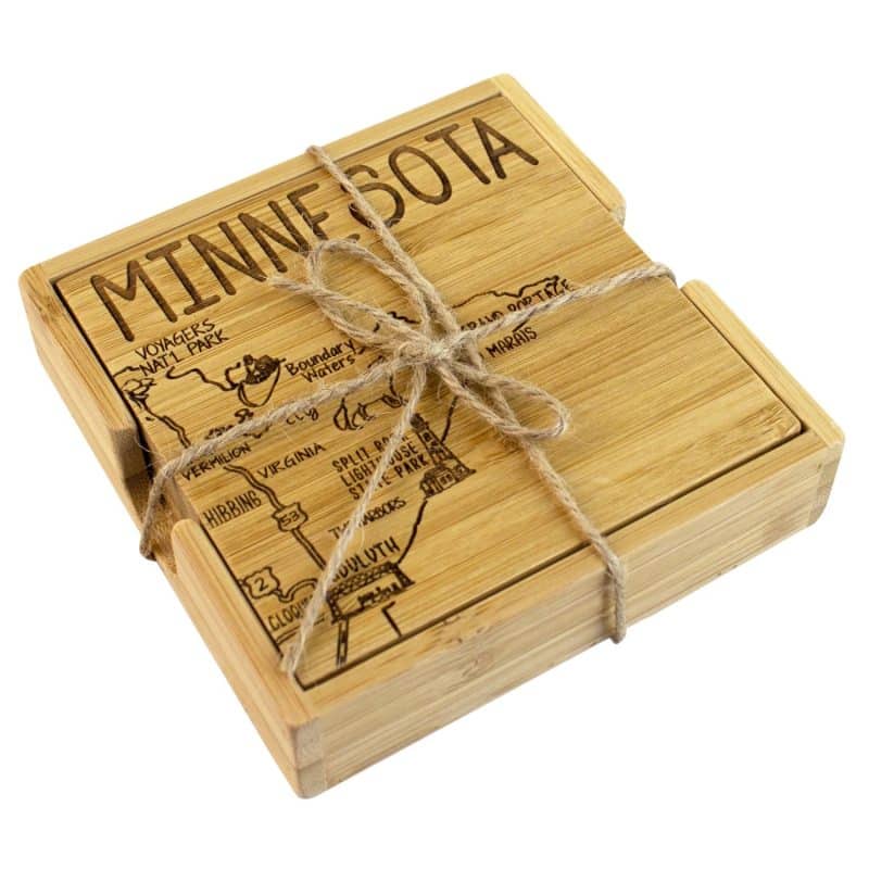 Custom Minnesota Puzzle Coaster Set - 4