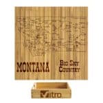 Custom Montana Puzzle Coaster Set