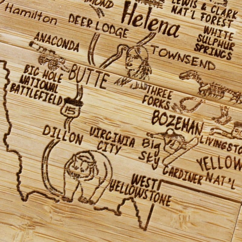 Custom Montana Puzzle Coaster Set - 3