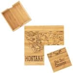 Custom Montana Puzzle Coaster Set - 5