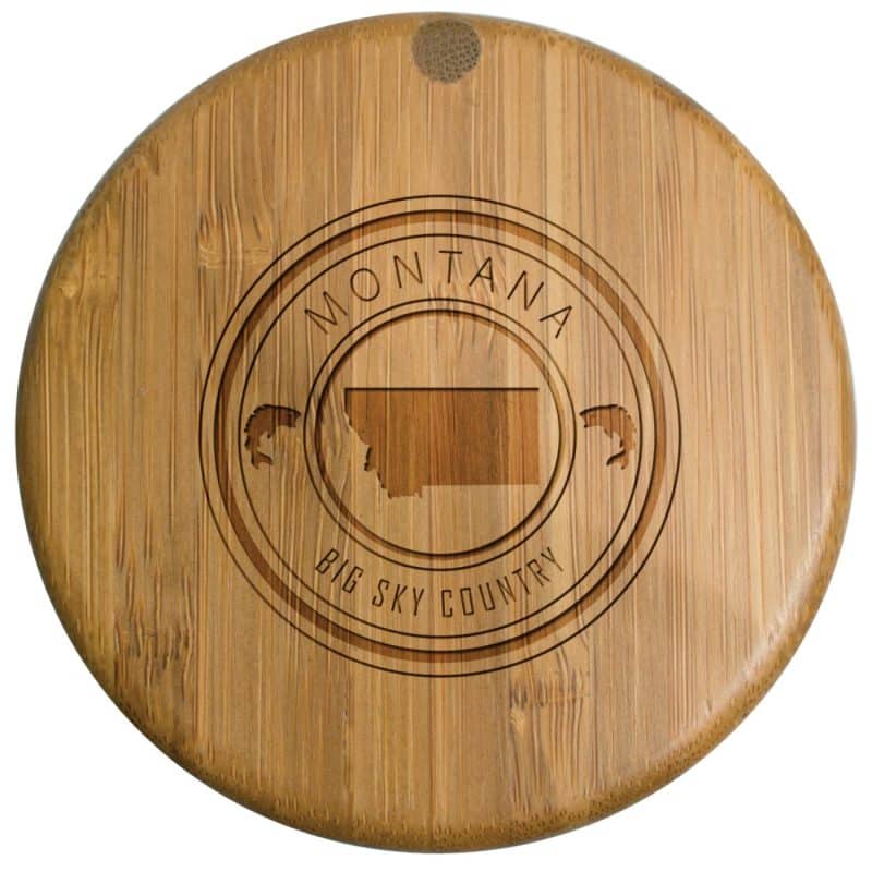 Custom Montana State Stamp Salt Box - 1