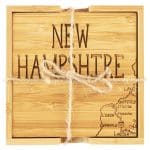 Custom New Hampshire Puzzle Coaster Set - 4