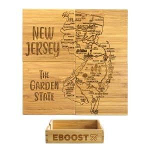 Custom New Jersey Puzzle Coaster Set