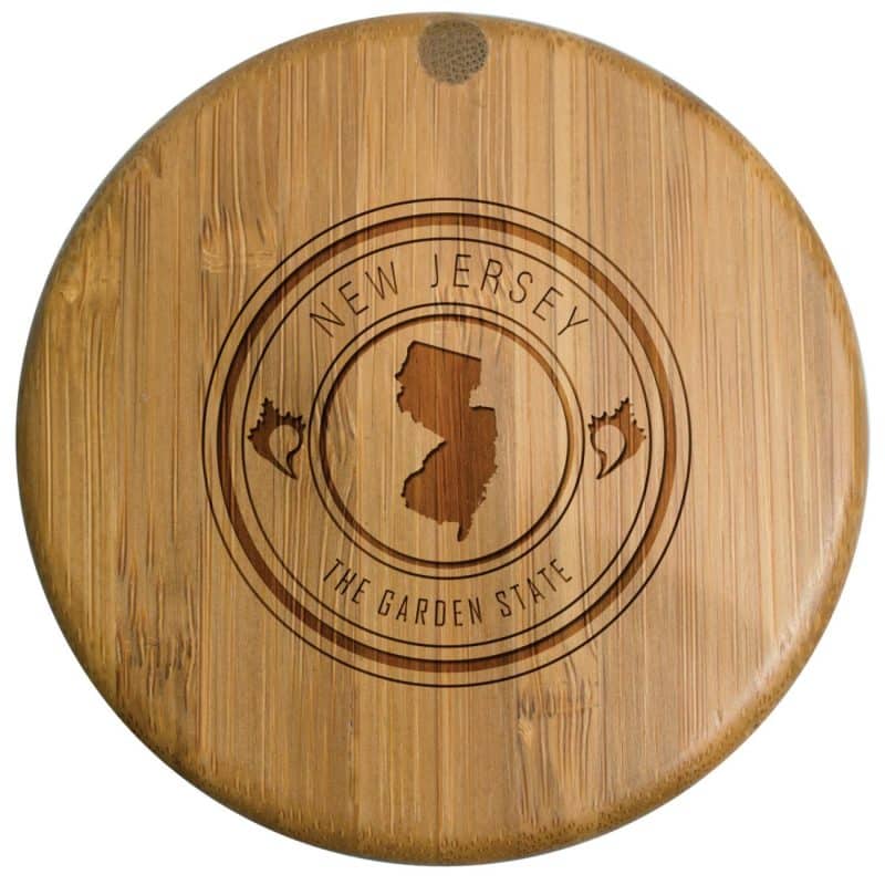 Custom New Jersey State Stamp Salt Box - 1