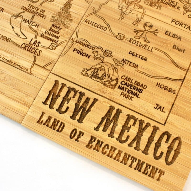 Custom New Mexico Puzzle Coaster Set - 3