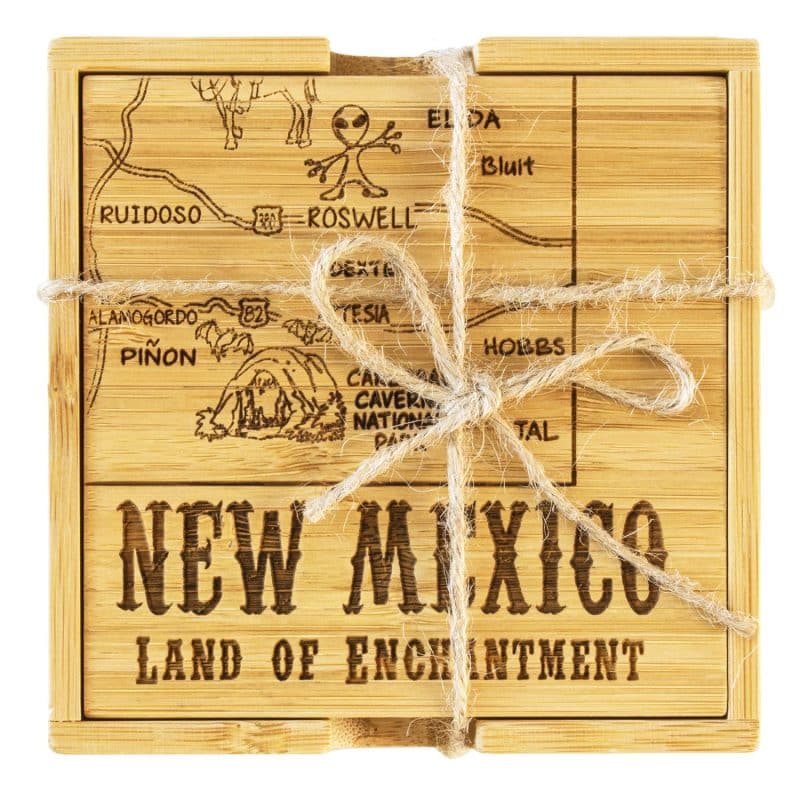 Custom New Mexico Puzzle Coaster Set - 4