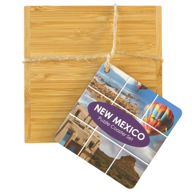 Custom New Mexico Puzzle Coaster Set - 5