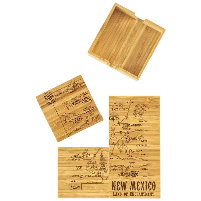 Custom New Mexico Puzzle Coaster Set - 6