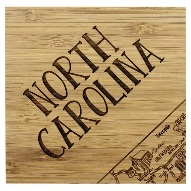 Custom North Carolina Puzzle Coaster Set - 3