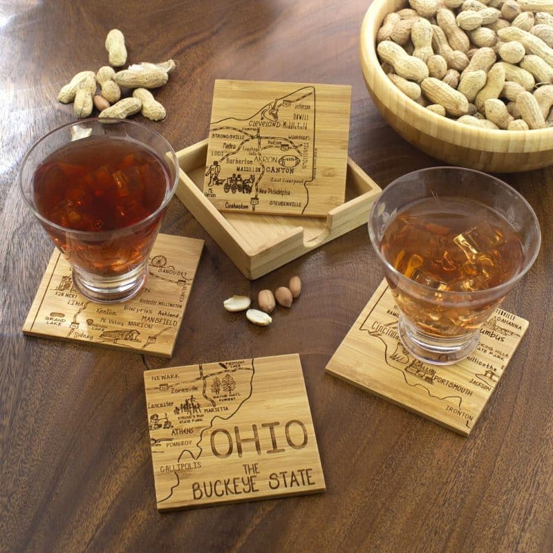 Custom Ohio Puzzle Coaster Set - 2