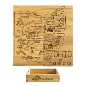 Custom Ohio Puzzle Coaster Set