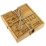 Custom Ohio Puzzle Coaster Set - 4