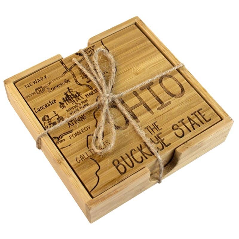 Custom Ohio Puzzle Coaster Set - 4