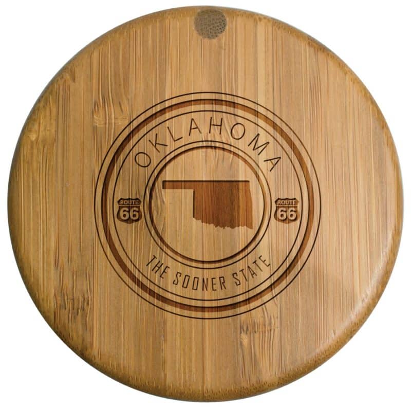 Custom Oklahoma State Stamp Salt Box - 1