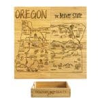 Custom Oregon Puzzle Coaster Set